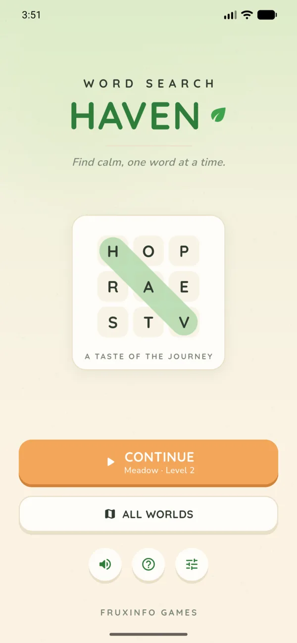 Start screen